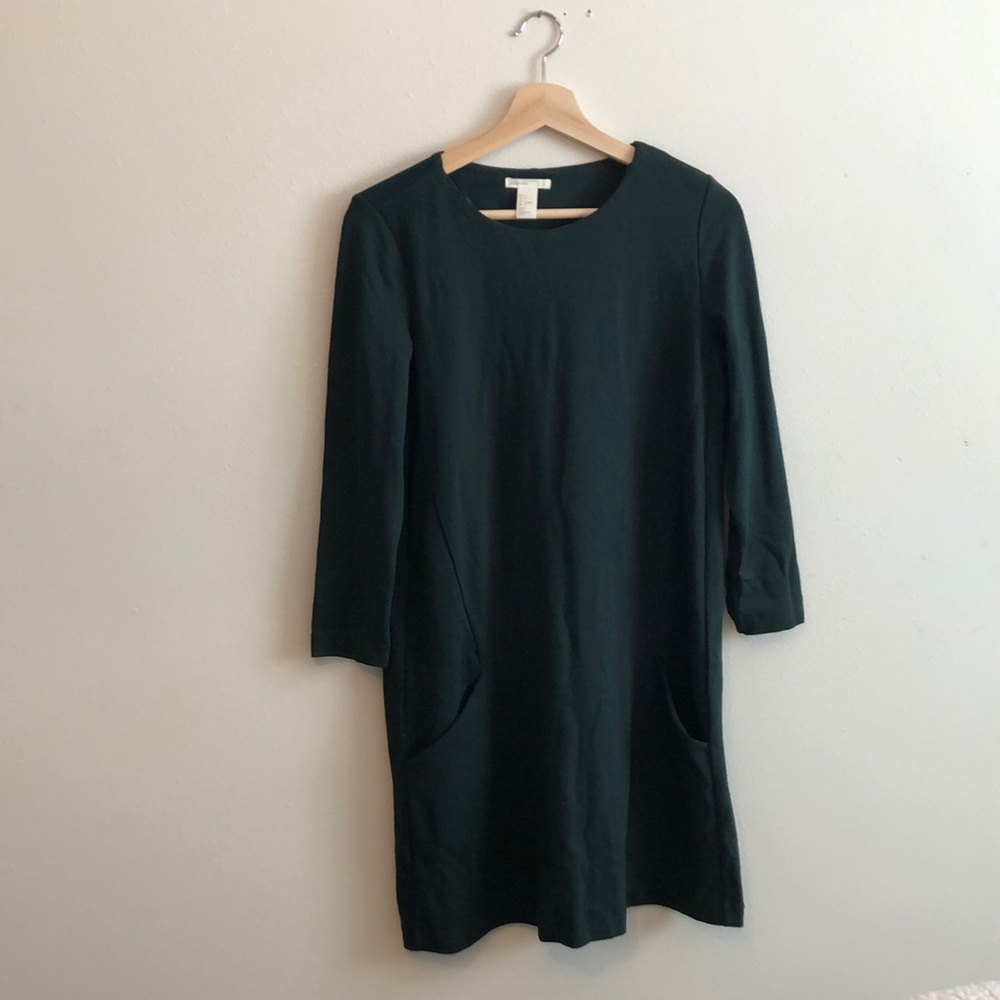 Dark green h&m dress with pockets